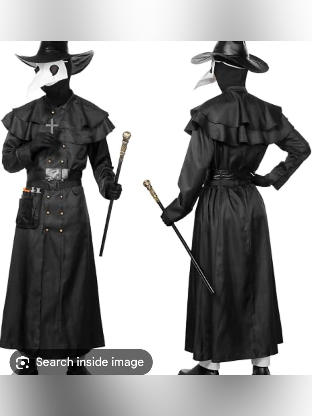 NWT Women’s Plague Doctor Halloween Costume Cosplay - Size XL